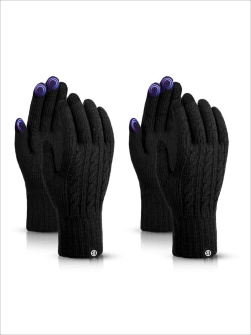 Women's Winter Gloves Touch Screen Thermal Knit Fleece Lined Warm